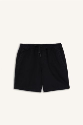 Erkek Antrasit Relaxed Fit Jean Bermuda Şort