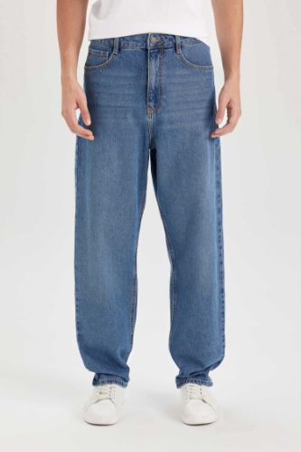 رجال أزرق سروال جينز باجي برجل عادي