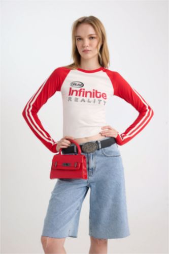 Woman Red Woman Faux Leather Handbag