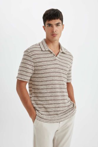 Regular Fit Kısa Kollu Triko Polo Tişört