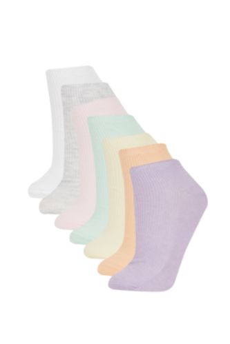 Lot de 7 paires de Chaussettes Coton pour Femme