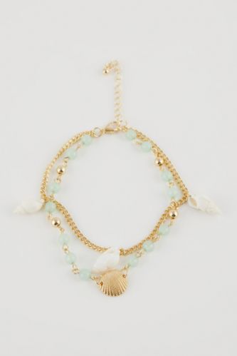 Kadın Altın Kadın Deniz Kabuklu Gold Halhal