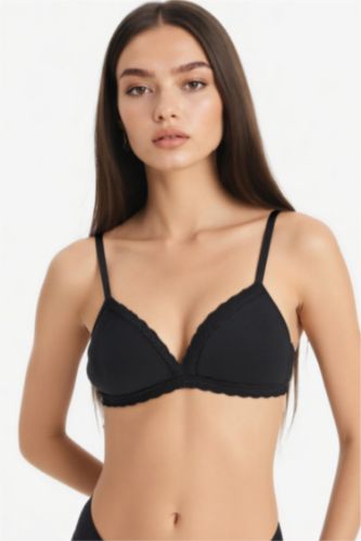 نساء أسود حمالة الصدر بالدانتيل