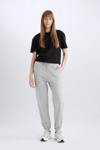 Jogger Pocket Thick Sweatshirt Fabric Trousers