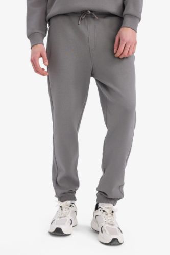 Slim Fit Dar Kesim Fermuar Cepli Pike Eşofman Altı