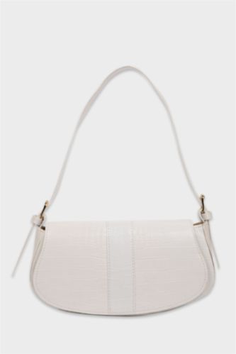 Kadın Beyaz Kadın Suni Deri Çapraz Çanta