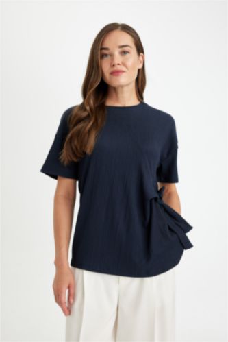 FEMME Marin T-shirt à manches courtes Coupe décontractée