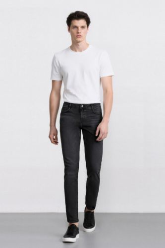Pedro Slim Fit Dar Kalıp Normal Bel Dar Paça Jean Pantolon