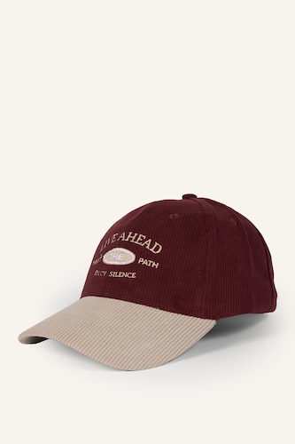 Erkek Bordo Erkek Kadife Cap Şapka