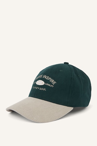 Erkek Yeşil Erkek Kadife Cap Şapka