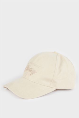 Man Beige Man Suede Hat