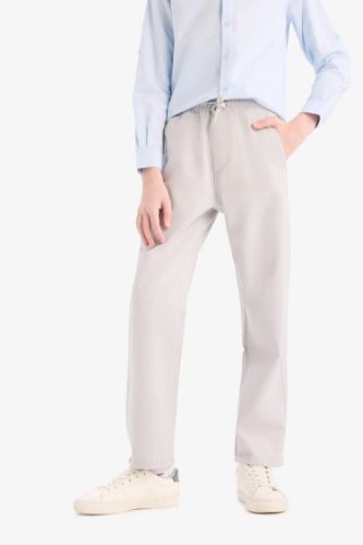 Erkek Çocuk Düz Paça Basic Düz Gabardin Pantolon