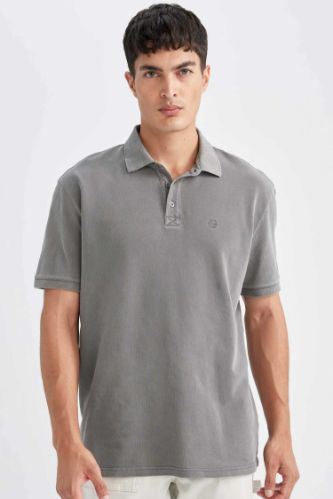 New Regular Fit Kısa Kollu Pike Polo Tişört