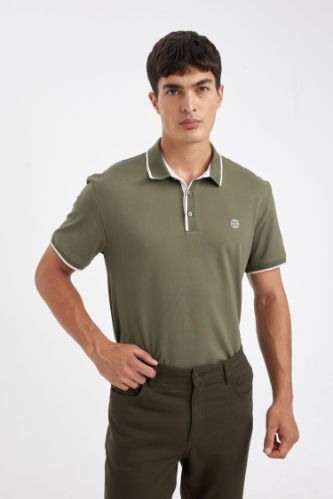 New Regular Fit Kısa Kollu Pike Polo Tişört