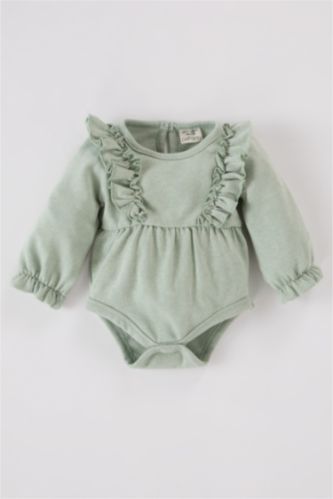 Baby Girl Long Sleeve Long Sleeve Snap Body