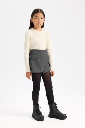 Kız Çocuk Desenli Şort Etek