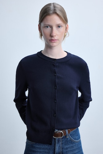 Kadın Lacivert Regular Fit Hırka