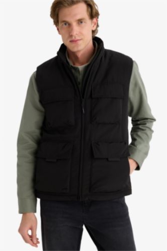 Gilet à col montant Coupe régulière