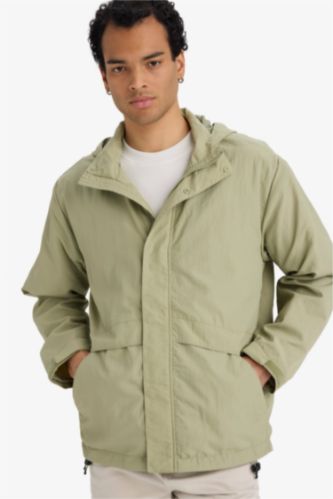 MAN Light Khaki Regular Fit Puffer Jacket