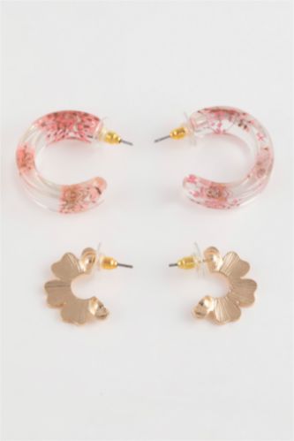 Woman 2 Piece Colorful Earrings