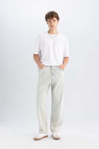 Baggy Fit Normal Waist Wide Leg Jeans