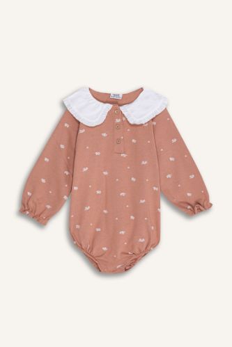 Baby Girl Newborn Printed Thick Fabric Jumpsuit