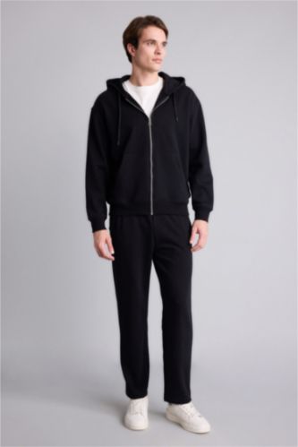 Мужчины Черный Брюки Regular Fit