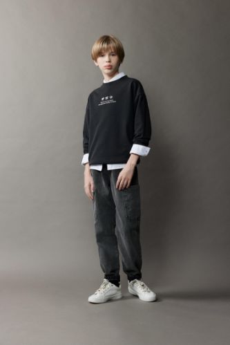 Erkek Çocuk Jogger Fit Jean Pantolon