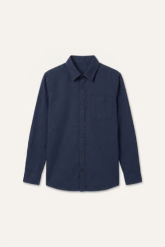 Men NAVY Regular Fit Cotton Long Sleeve Shirt