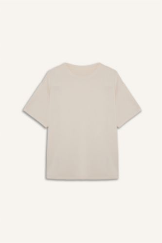 Спортивная футболка из модала Oversize с круглым вырезом