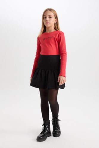 Jupe basique avec taille élastique pour Fille