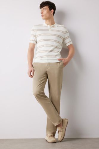 Прямые брюки Chino из канвы