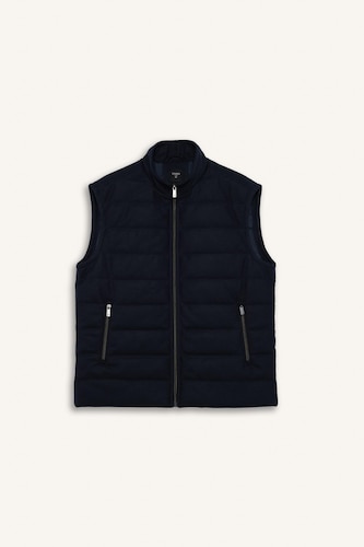 Slim Fit High Neck Lined Vest