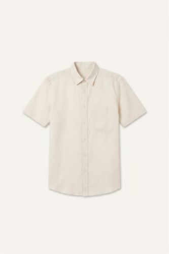 Men Stone Regular Fit Short Sleeve Shirt
