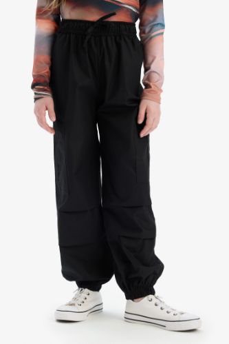 Kız Çocuk Paraşüt Kargo Jogger Paça Pamuklu Pantolon