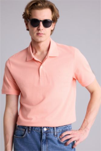 Erkek Somon Slim Fit Polo Tişört