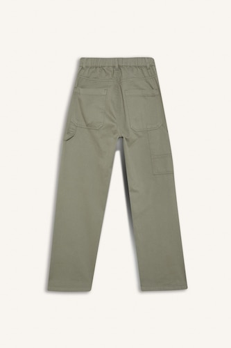 Boy Wide Leg Standard Leg Gabardine Trousers