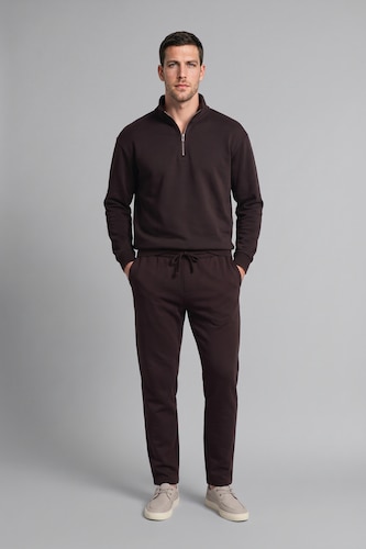 MAN Brown Regular Fit Thick Pocketed Straight Leg Sweatpants
