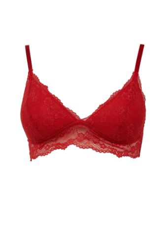 Pedli Dantelli Kırmızı Bralet - Fall in Love