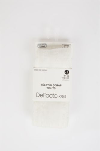 بنات أبيض (000) جوارب طويلة قطن