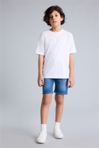 BOYS & TEENS Blue شورت اولادي جينز