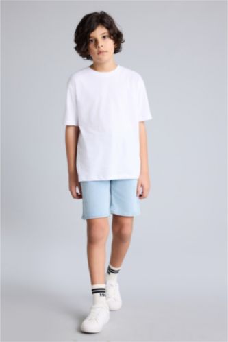 أولادي أزرق فاتح شورت اولادي جينز