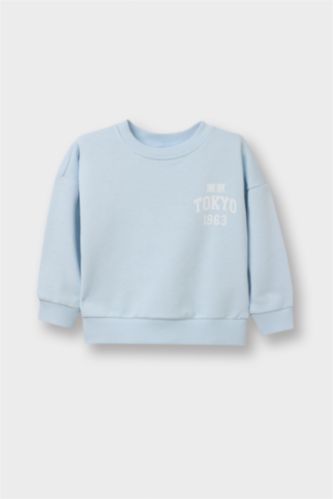 Erkek Bebek Oversize Baskılı Sweatshirt