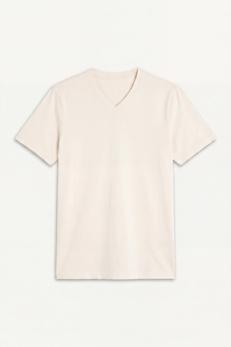 Stretch Fabric Basic T-Shirt