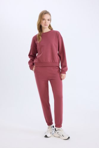 Regular Fit 2'li Takım Sweatshirt Beli Lastikli Eşofman Altı