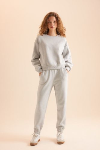 Regular Fit Normal Kalıp Basic İçi Kalın Polarlı Eşofman Takımı