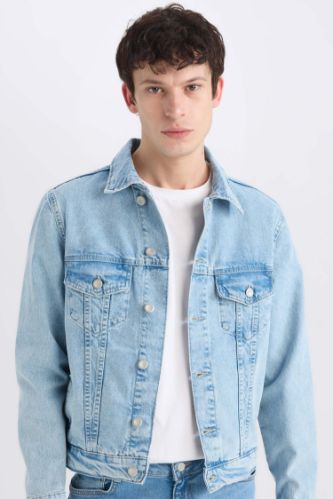 Regular Fit Mevsimlik Baharlık Jean Ceket
