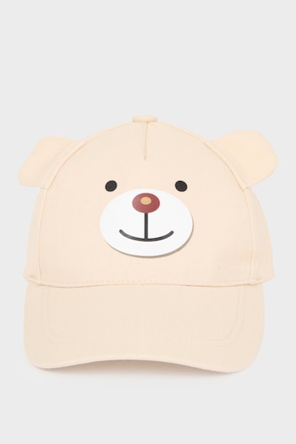 Baby Boy Denim Look Embroidered Cap