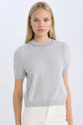 Pull Gris Basique H&M - Taille M, Occasion Très Bon état
