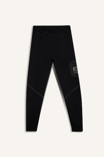 Boy Printed Elastic Waist Sweatpants